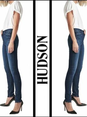NWOT Hudson High Rise Barbara Studded Jeans
